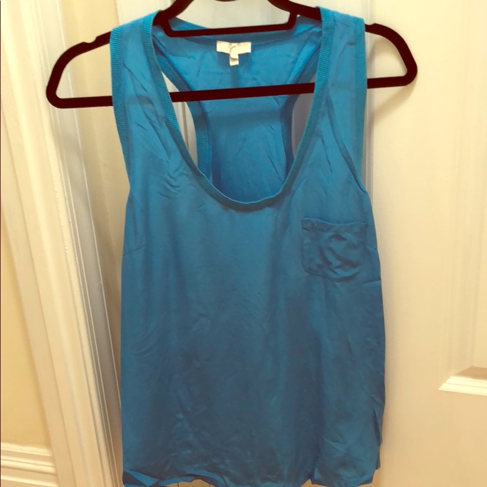 Joie silk racerback tank top
